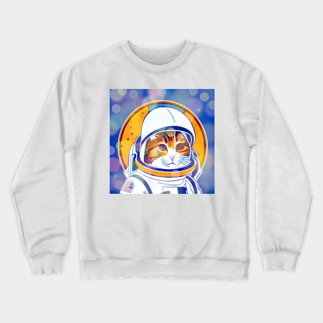 Astrocat Crewneck Sweatshirt by Gourmetkater